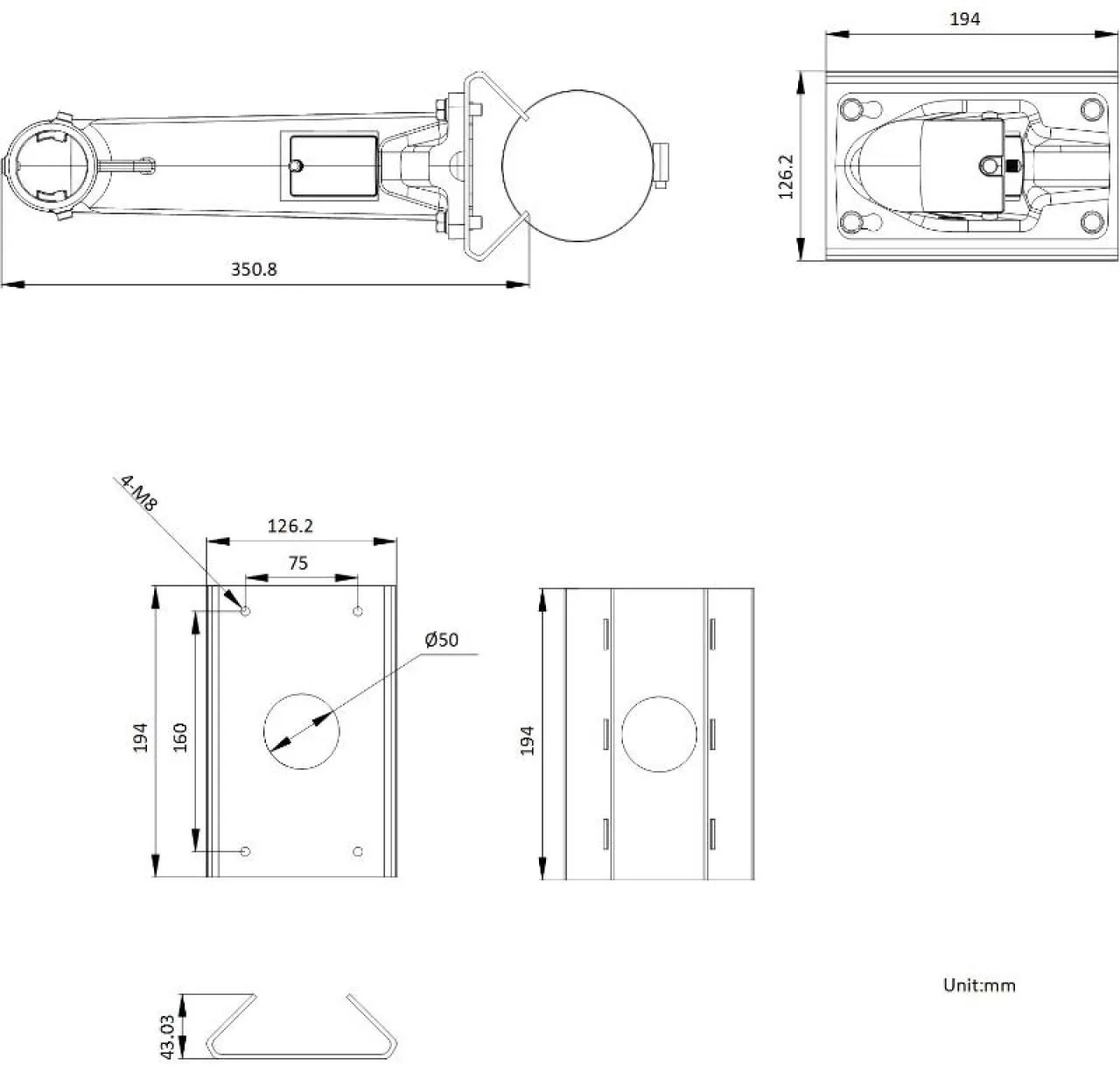 Vertical pole mount — image 2