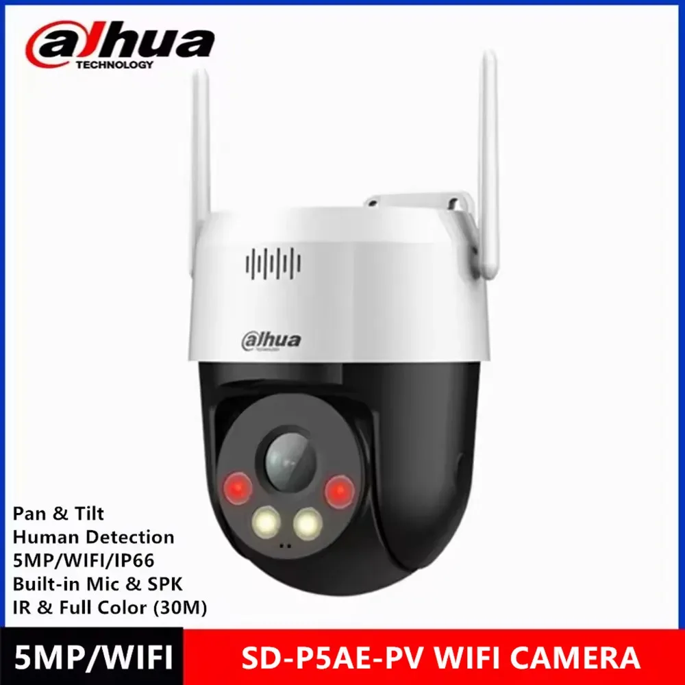 Dahua DH-SD-P5AE-PV 5MP IR30M & 24 Hours Full-color video built-in MIC & speaker support Pan and Tilt WIFI камера — image 1