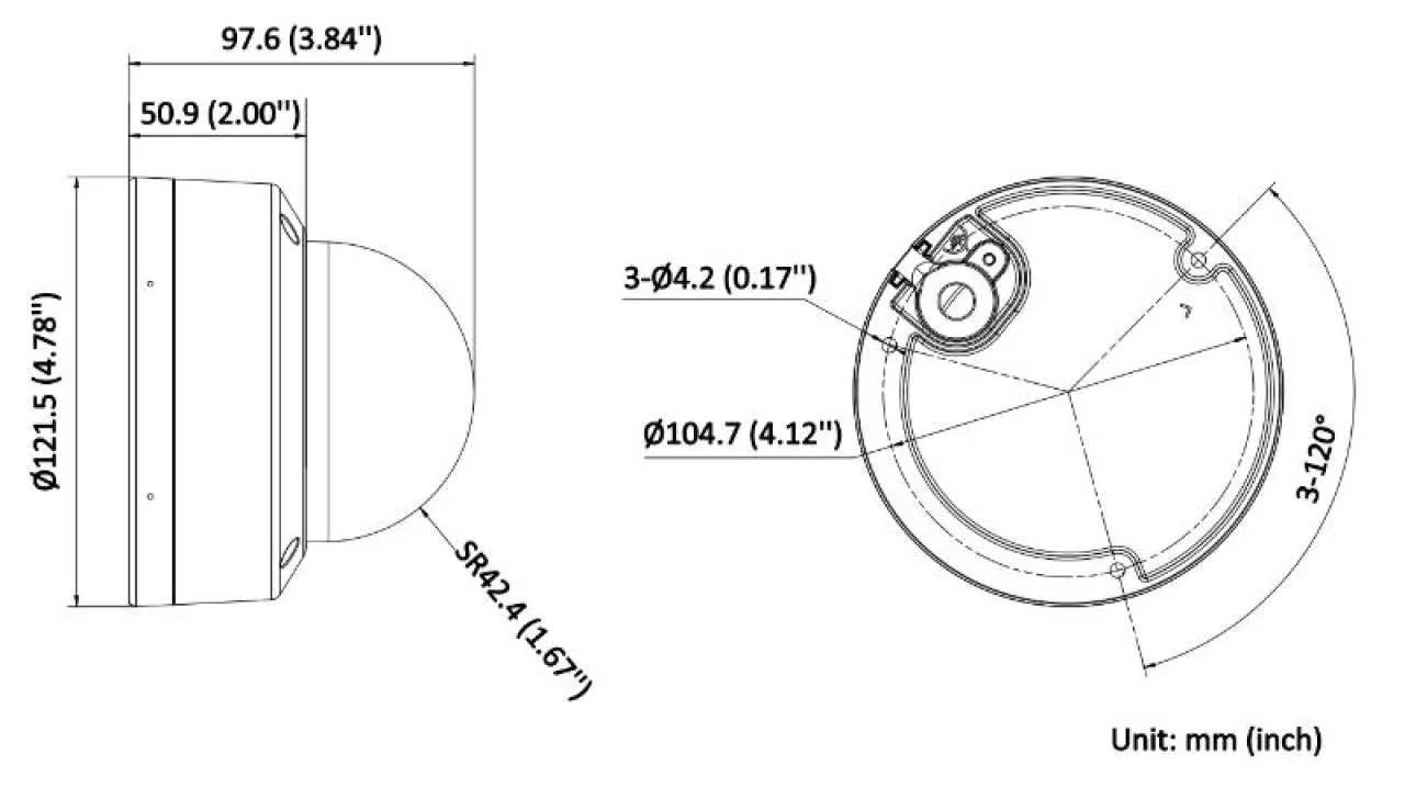 4 MP ColorVu with Smart Hybrid Light Fixed Dome Network Camera — image 6