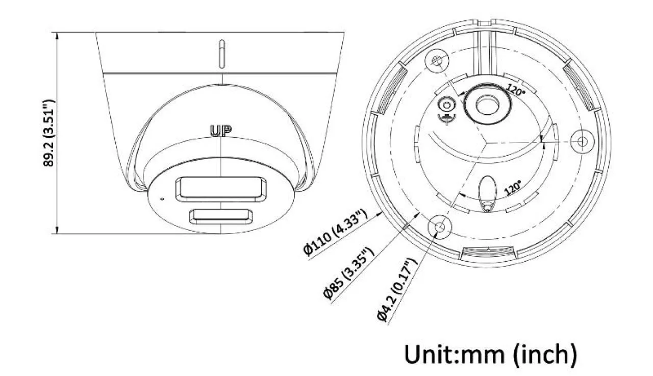 4 MP Smart Hybrid Light Fixed Turret Network Camera — image 5
