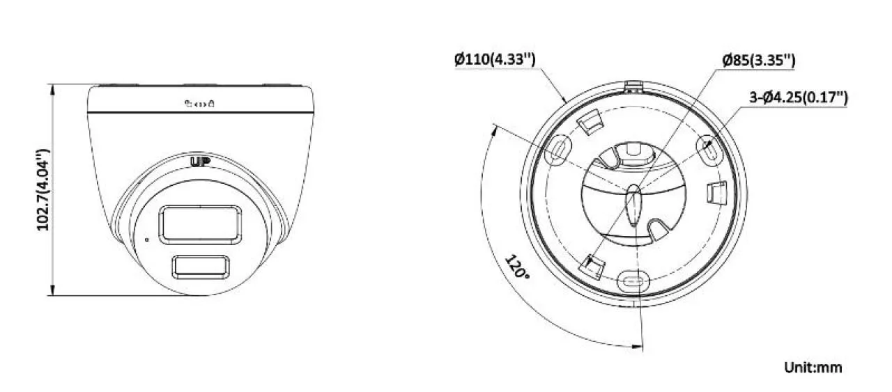 4 MP ColorVu 3.0 Fixed Turret Network Camera — image 4