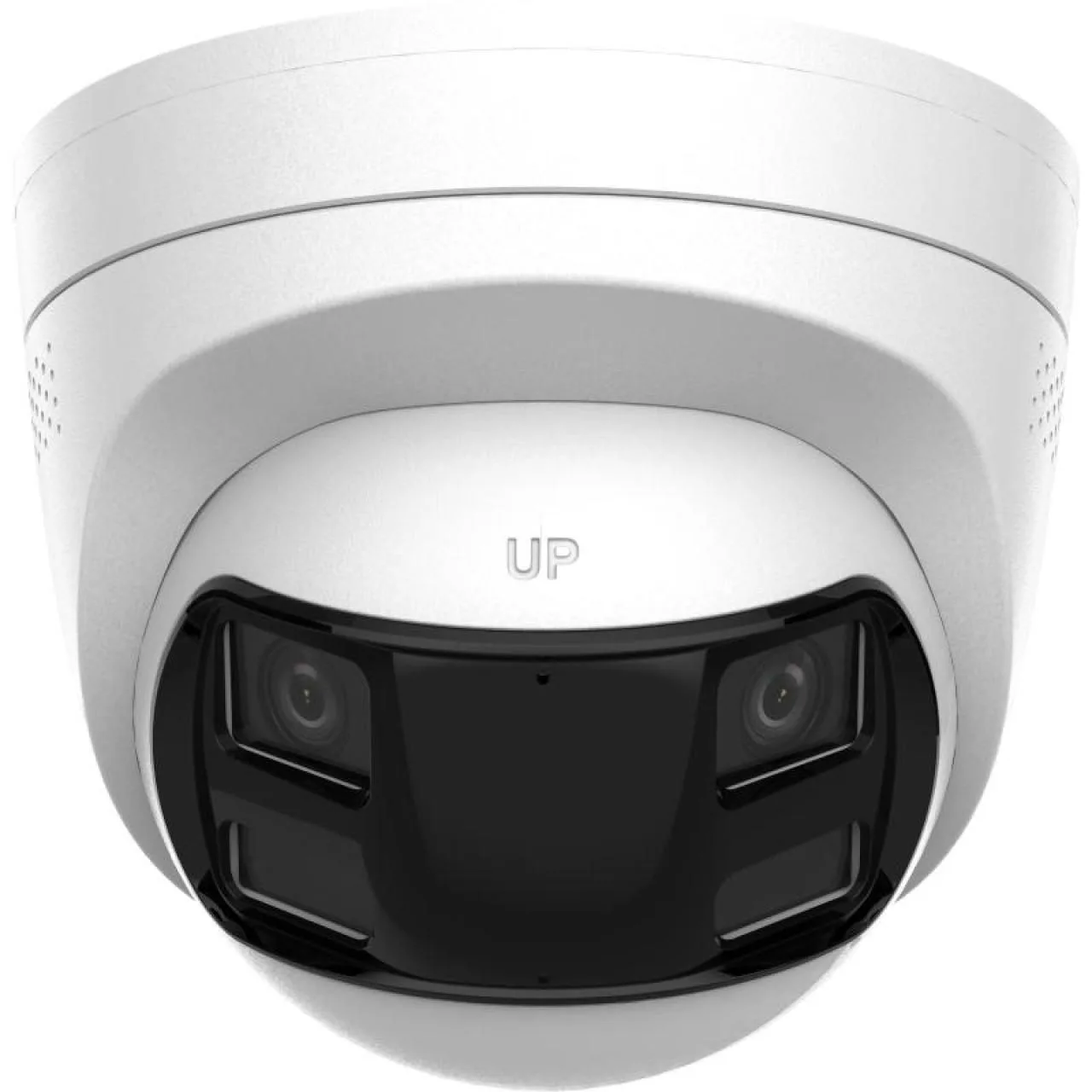 8 MP Dual Lens Stitched Wide Angle Smart Hybrid Light Fixed Turret Network Camera — image 2