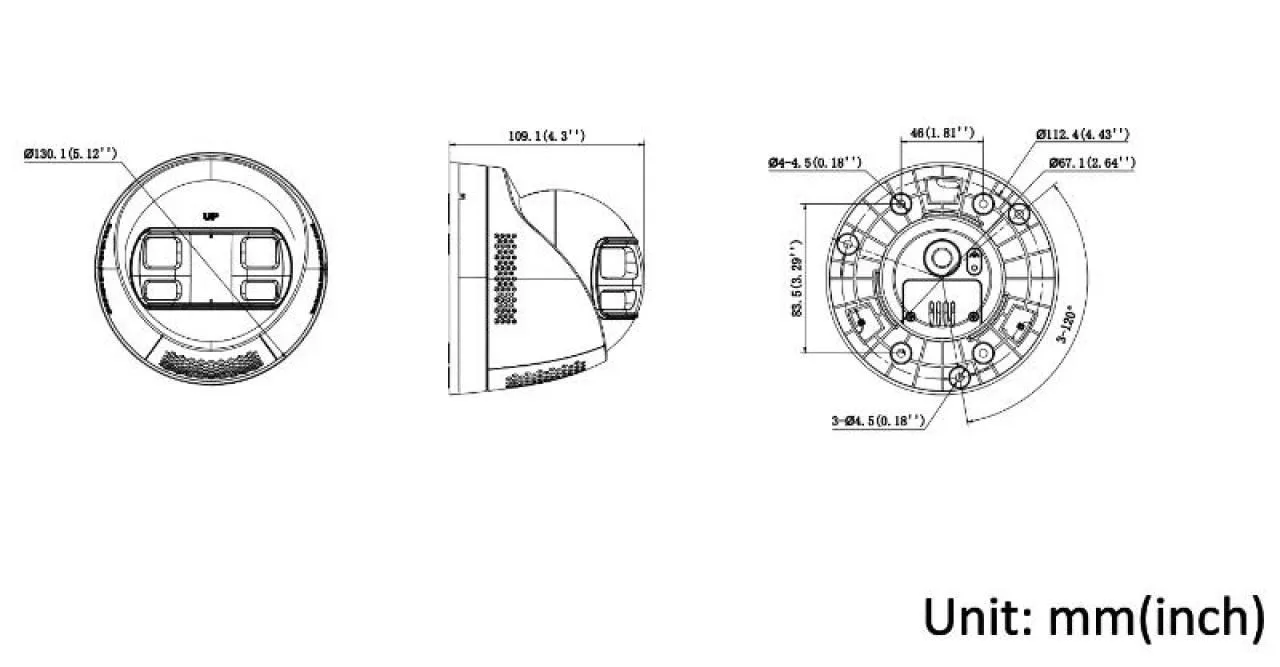8 MP Dual Lens Stitched Wide Angle Smart Hybrid Light Fixed Turret Network Camera — image 4