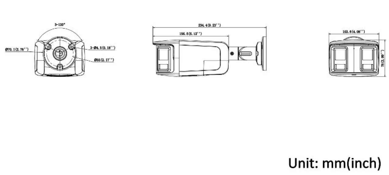 8 MP Dual Lens Stitched Wide Angle Smart Hybrid Light Fixed Bullet Network Camera — image 5