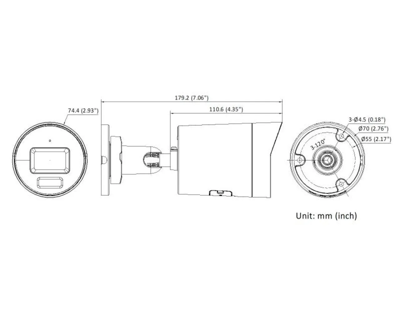 8 MP Smart Hybrid Light with ColorVu Fixed Mini Bullet Network Camera — image 5