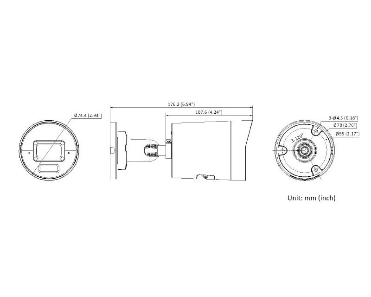 8 MP Smart Hybrid Light with ColorVu Fixed Mini Bullet Network Camera — image 6