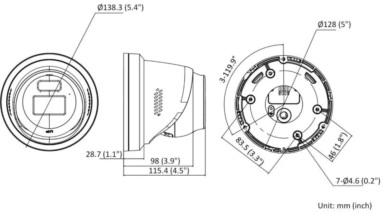 16MP Acusense Strobe Light and Audible Warning Fixed Turret Network Camera — image 5