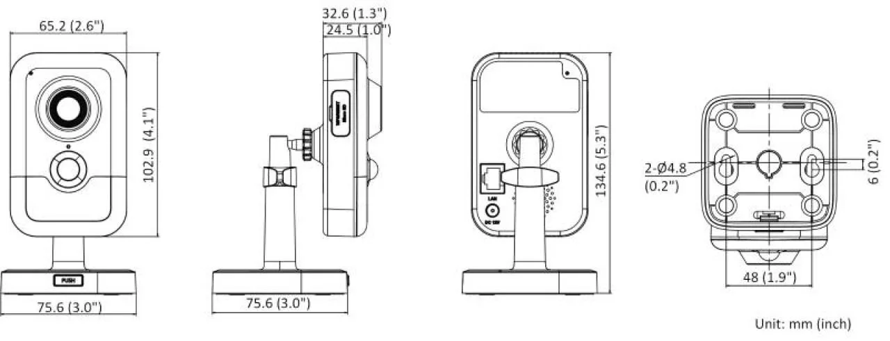 4 MP AcuSense Fixed Cube Network Camera — image 4