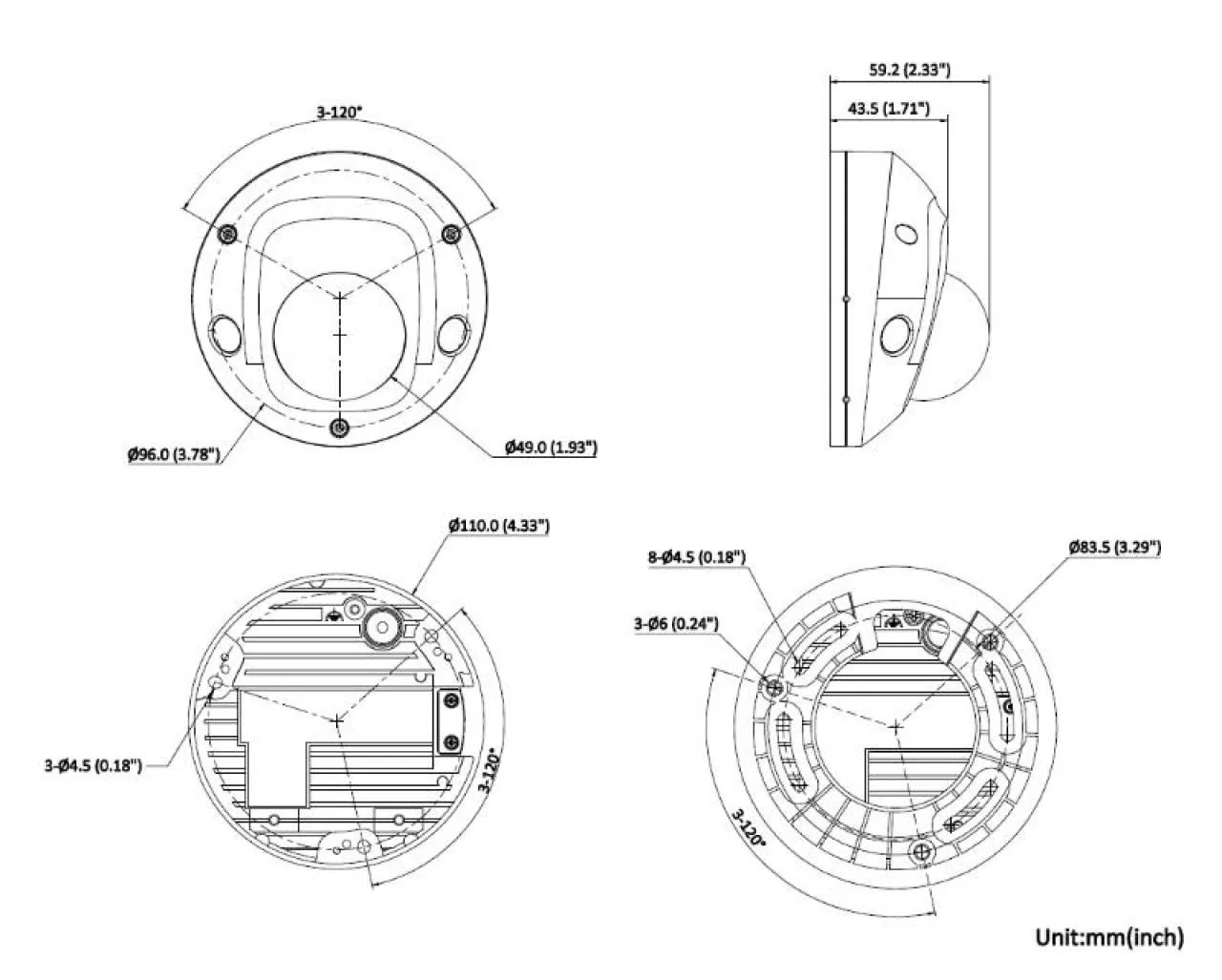 4 MP Acusense Smart Hybrid Light Fixed Mini Dome Network Camera — image 6