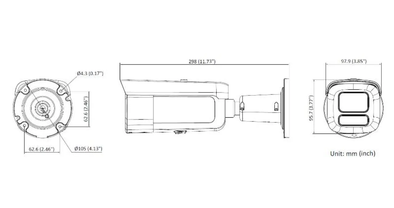 8 MP Smart Hybrid Light with ColorVu Motorized Varifocal Bullet Network Camera — image 5