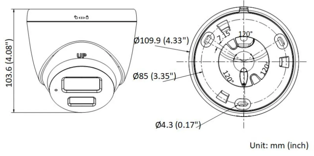 4 MP ColorVu Fixed Turret Network Camera — image 5