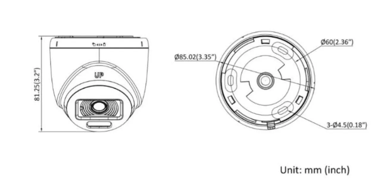 2 MP Smart Hybrid Light with ColorVu Indoor Fixed Turret Camera — image 4