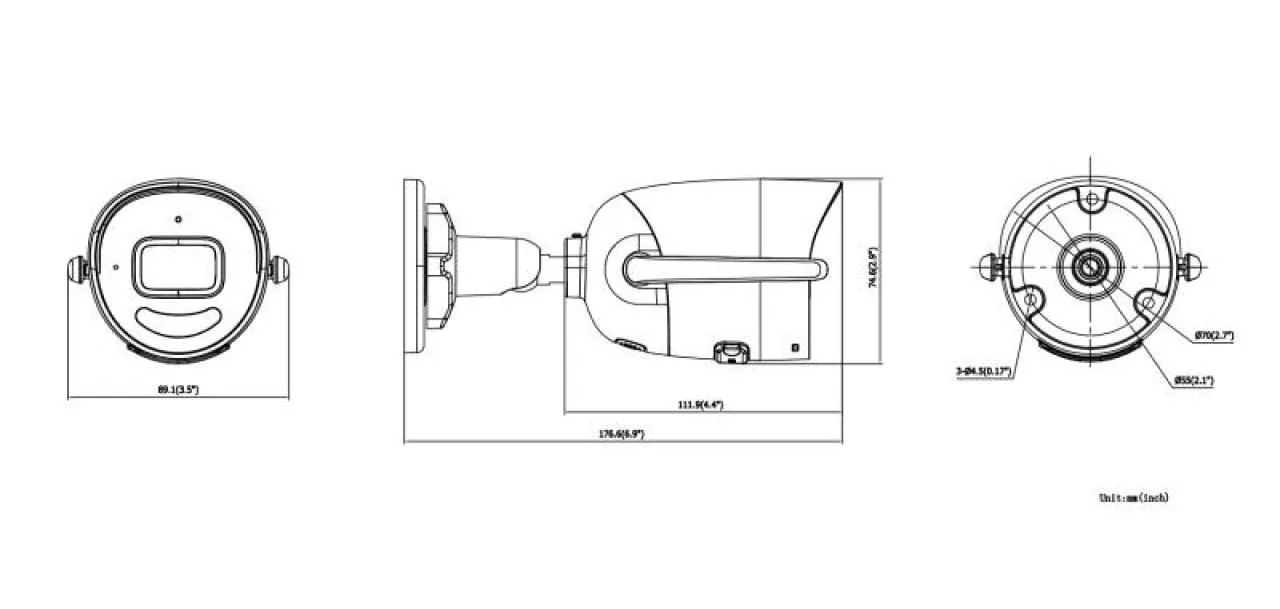 4 MP Outdoor Audio Fixed Bullet Network Camera — image 6