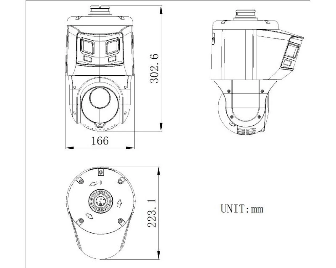 TandemVu 6+4MP 25X ColorVu & IR Acusense Panoramic Network Speed Dome — image 2