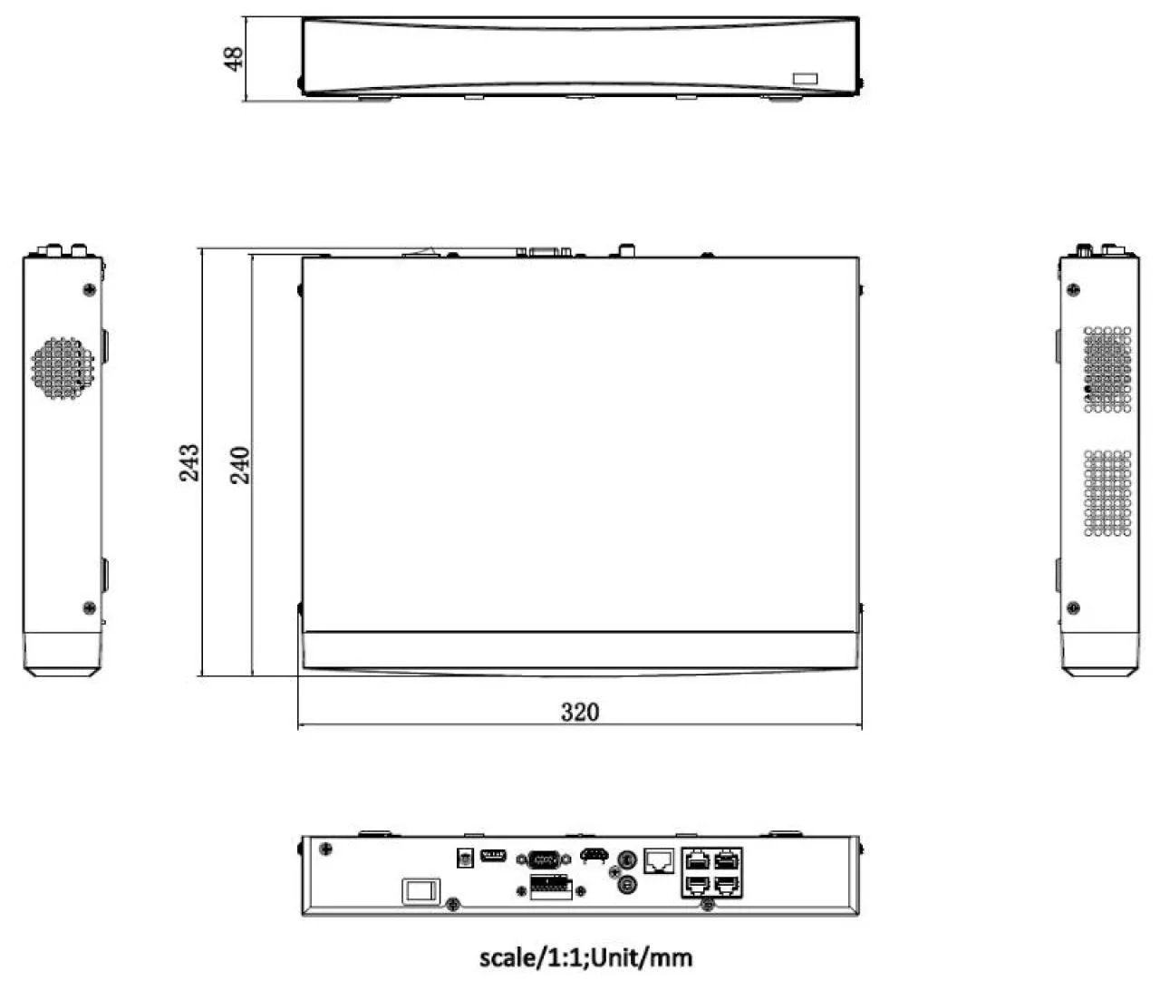 4-ch PoE 1U K Series AcuSense 4K NVR — image 3