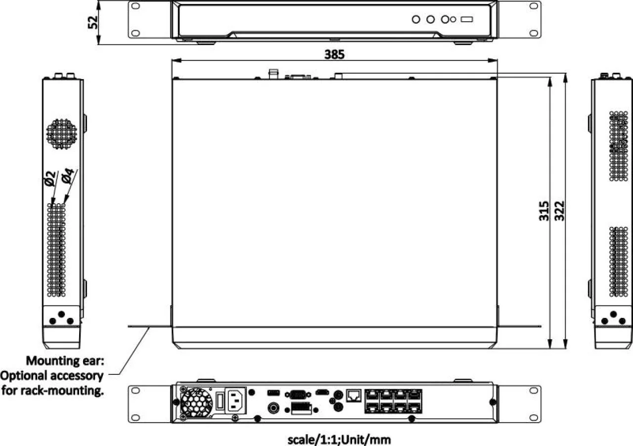 8-ch 1U 8 PoE 8K NVR — image 2