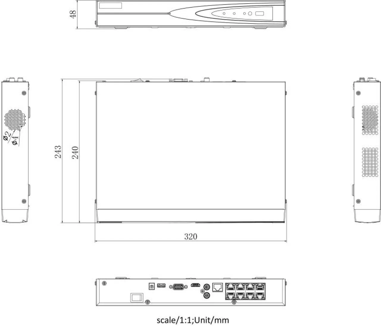 8-ch 1U 8 PoE 4K NVR — image 2