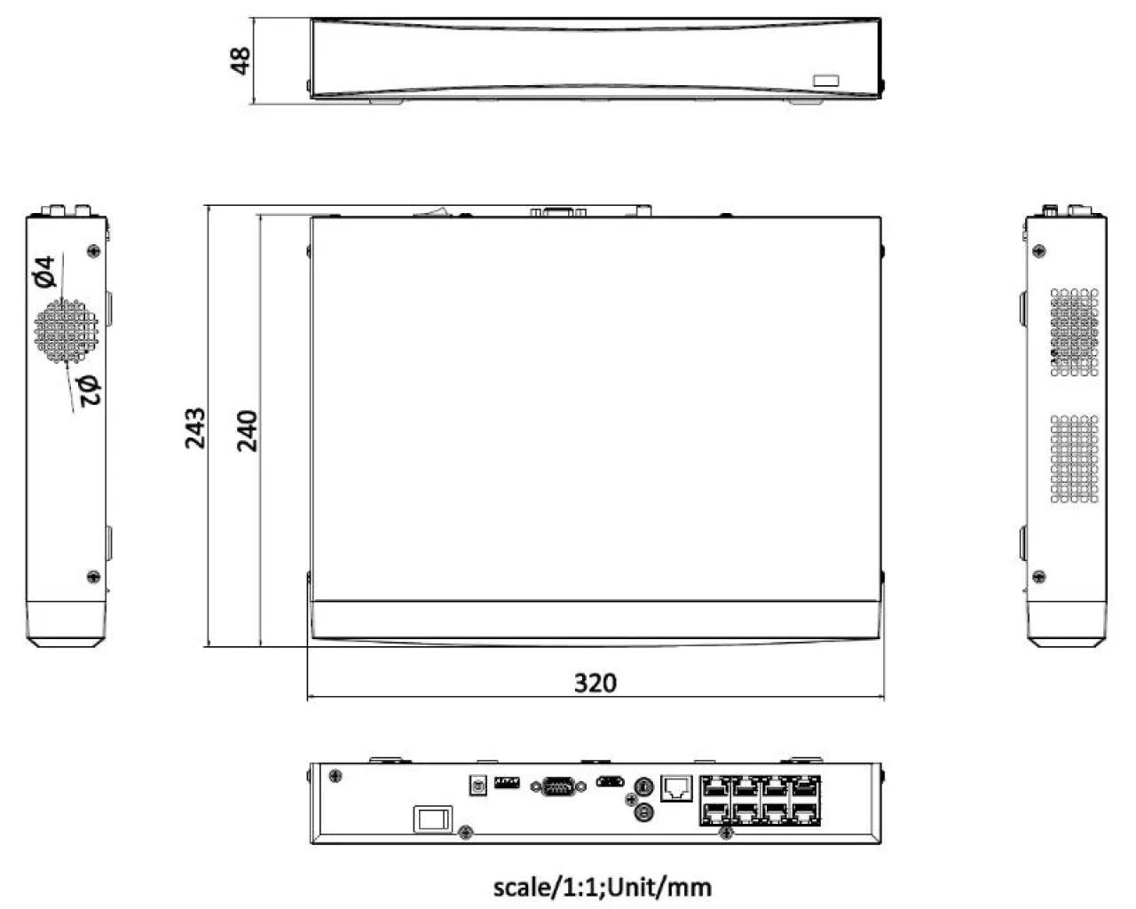 8-ch PoE 1U K Series AcuSense 4K NVR — image 2