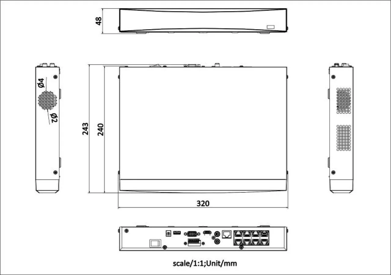 8-ch PoE 1U K Series AcuSense 4K NVR — image 3