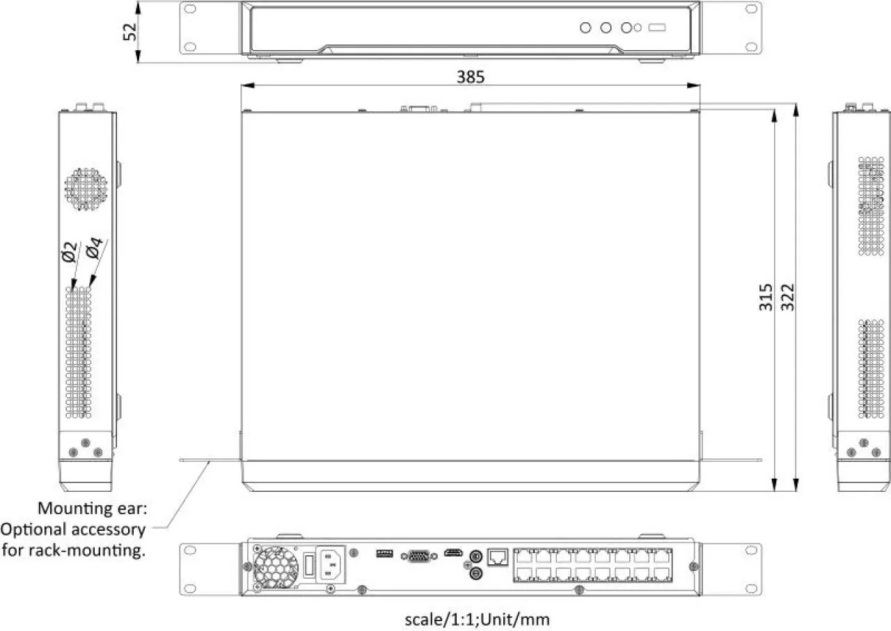 16-ch 1U 16 PoE 4K NVR — image 2