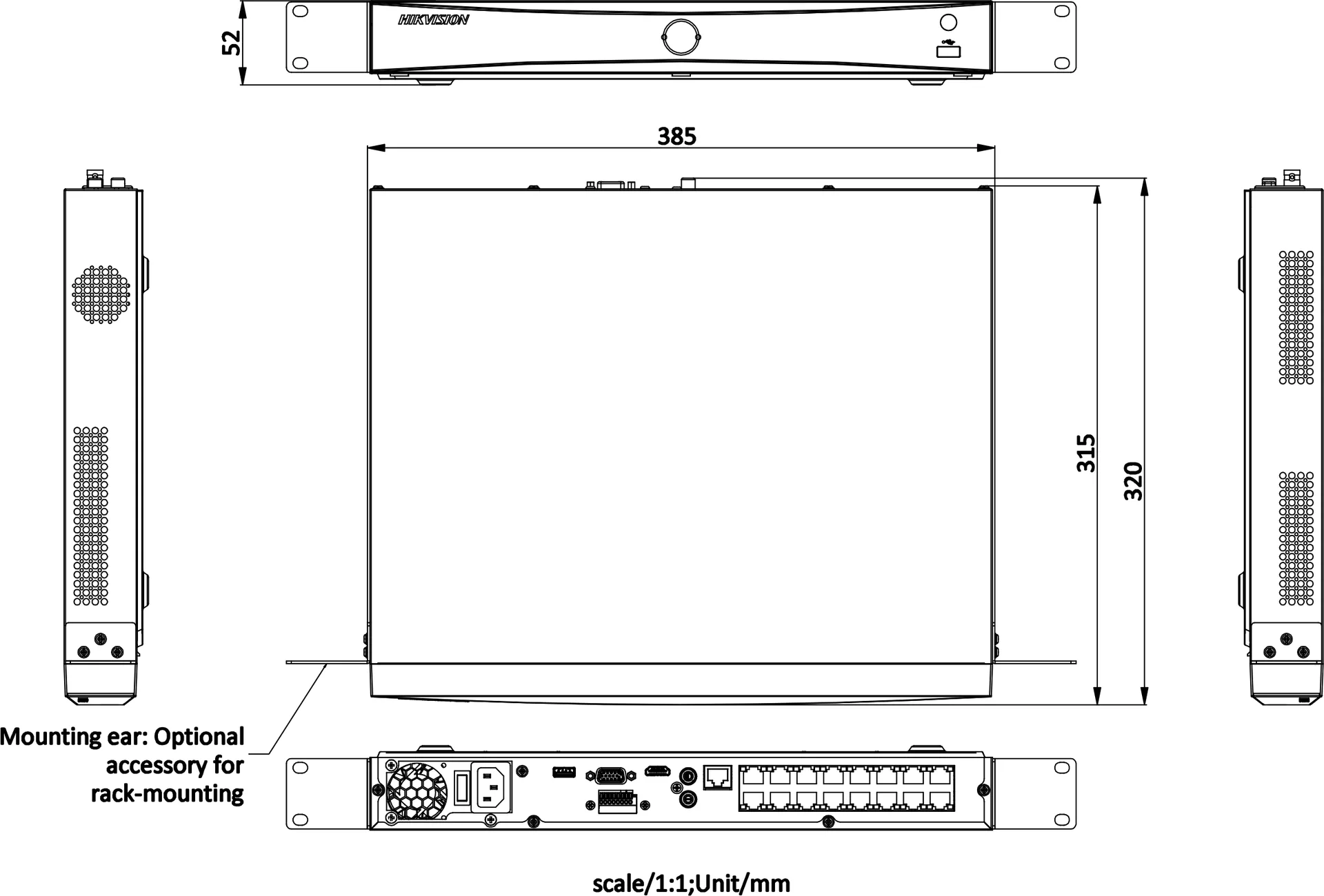 16-ch 1U 16 PoE AcuSense K NVR — image 3