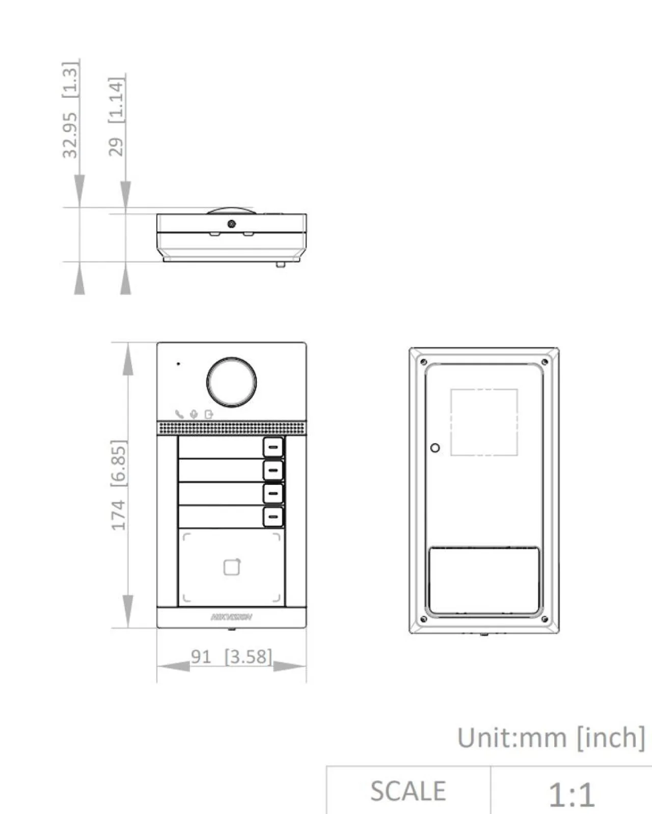 4 Buttons Metal Villa Door Station — image 2