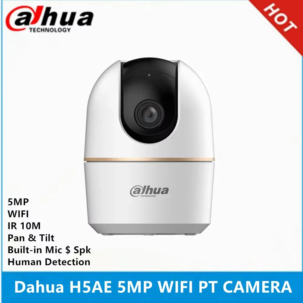 Dahua H5AE 5MP Indoor IP Camera IR10M built-in Mic & SPK support Pan & Tilt Rotation function Network WIFI Camera DH-H5AE — image 1