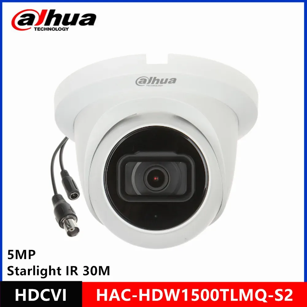 Dahua HAC-HDW1500TLMQ-S2 5MP Starlight IR 30M HDCVI Eyeball Camera support CVI/CVBS/AHD/TVI Switchable — image 1