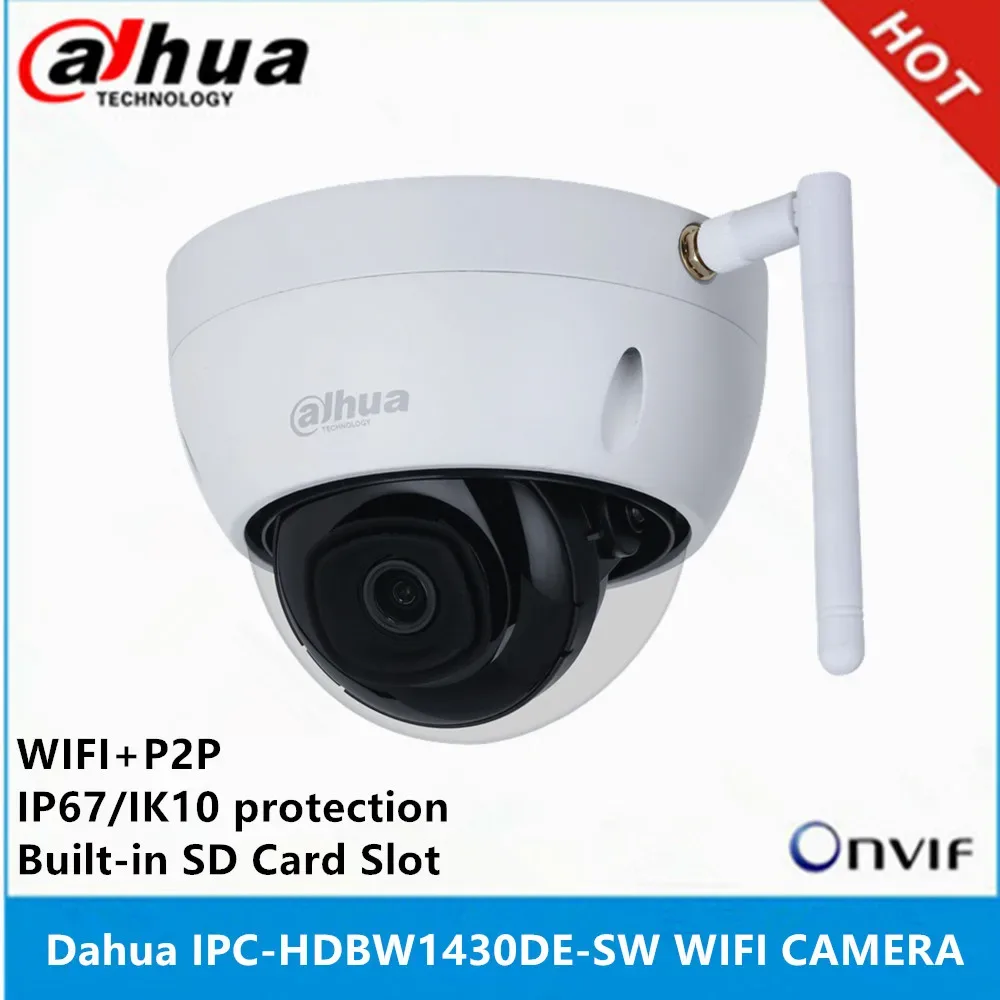 Dahua IPC-HDBW1430DE-SW 4MP IP Camera IR30M IP67 IK10 built-in SD Card slot Network outdoor WIFI Camera — image 1