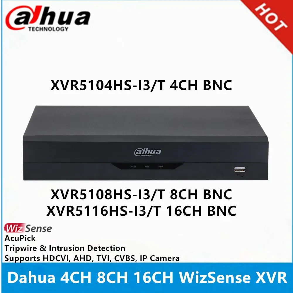XVR5104HS-I3/T 4CH WizSense XVR Recorder max support 5mp hdcvi camera — image 1