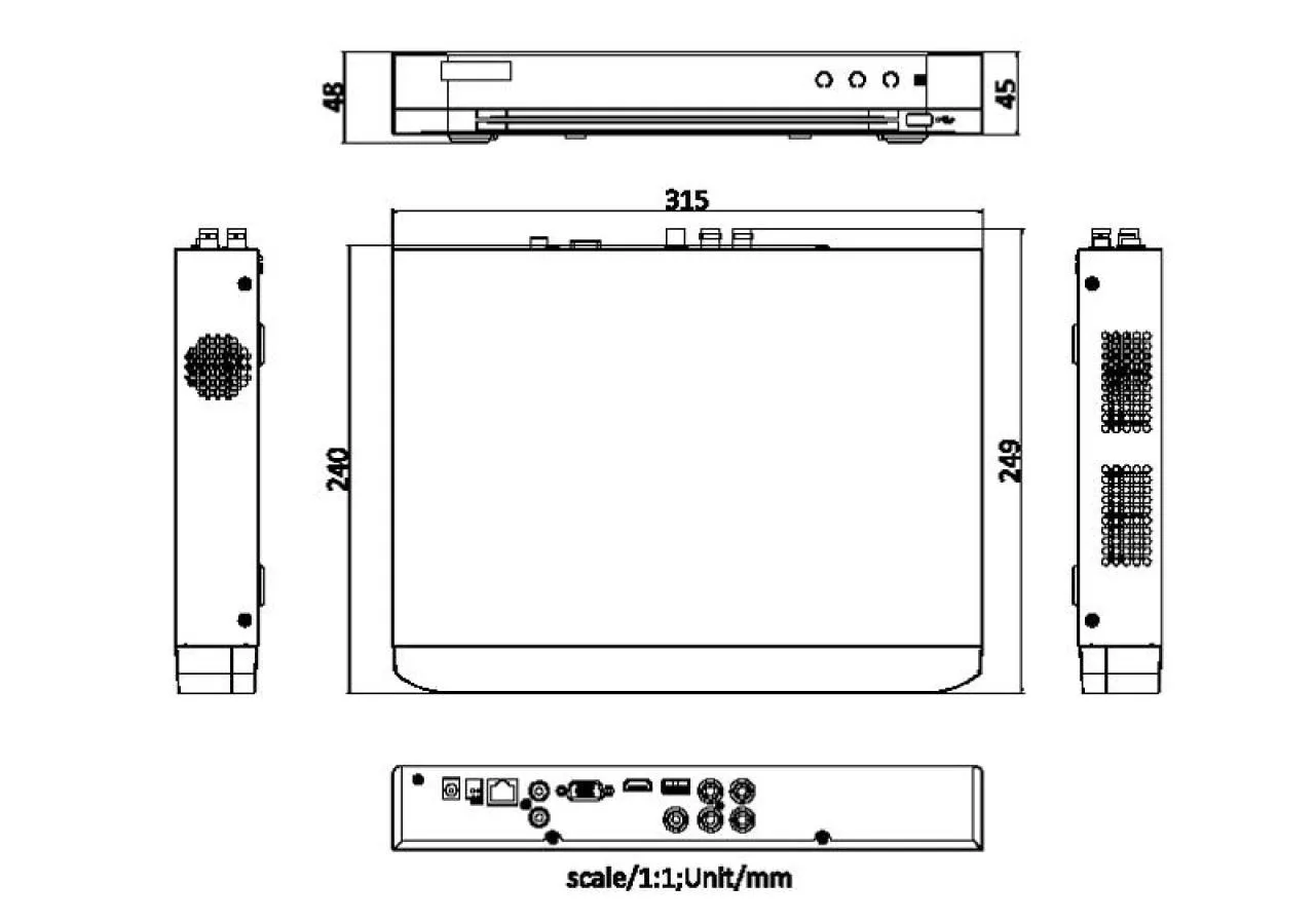 4-ch 1080p 1U H.265 AcuSense DVR — image 2